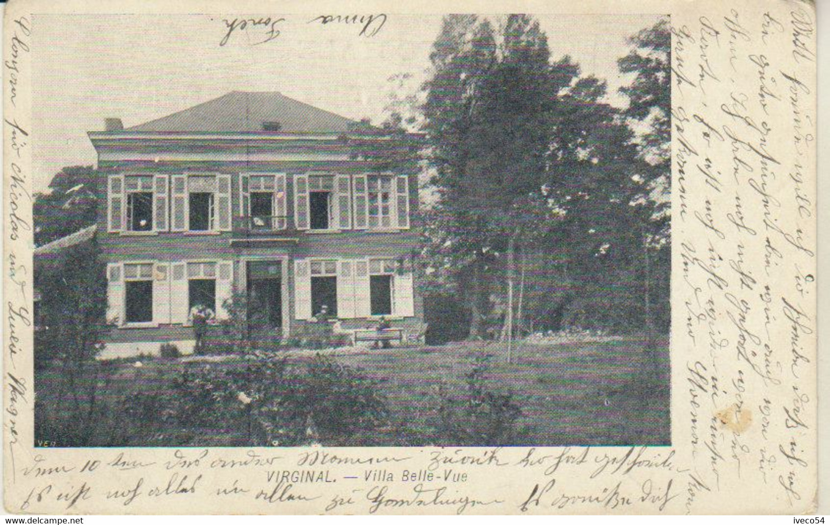 1904  Virginal  " Villa Belle Vue "  ( Vers Athus = - Ittre