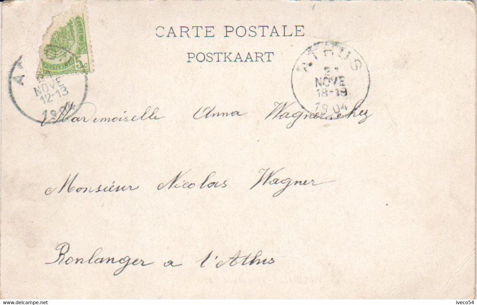 1904  Virginal  " Villa Belle Vue "  ( Vers Athus = - Ittre