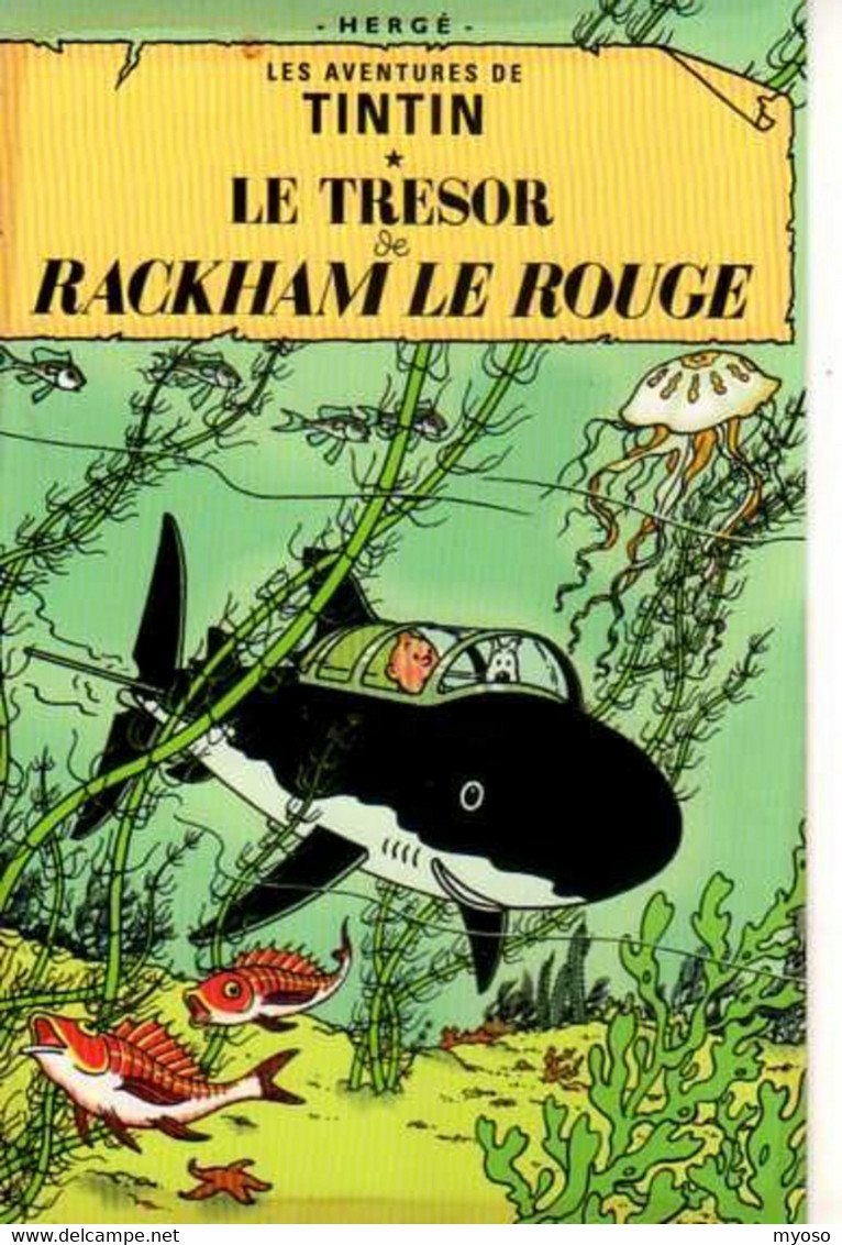 HERGE Tintin Le Tresor De Rackham Le Rouge, Dauphin, Poissons - Hergé