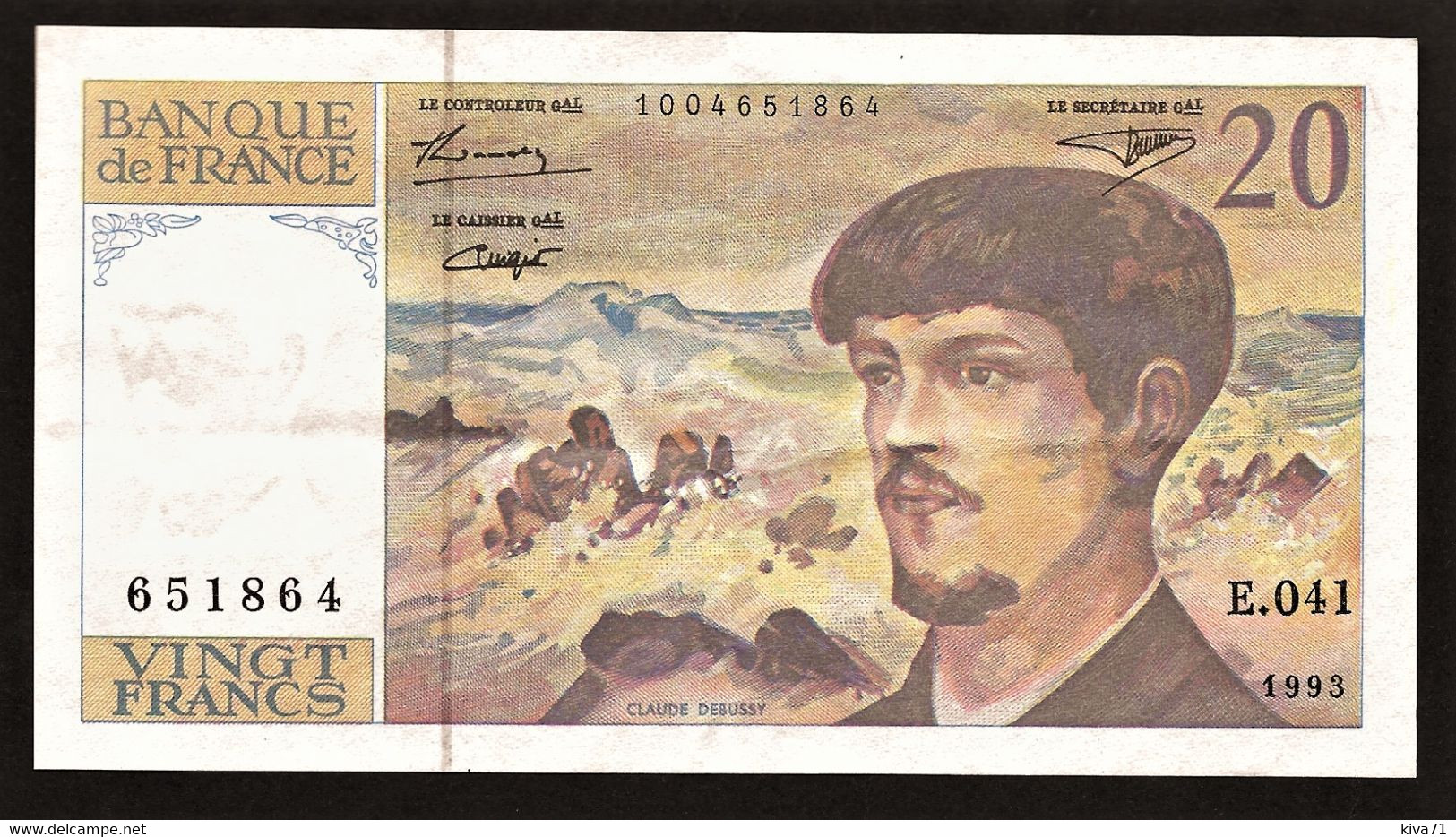 20 Francs "DEBUSSY"     1993   SPL - 20 F 1980-1997 ''Debussy''