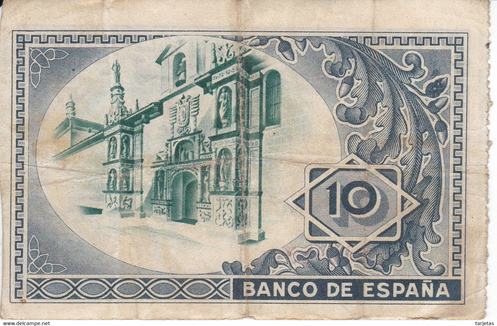 BILLETE DE ESPAÑA 10 PTAS DEL BANCO DE BILBAO 1937 - FIRMA CAJA AHORROS DE BILBAO  (BANKNOTE) - 10 Peseten