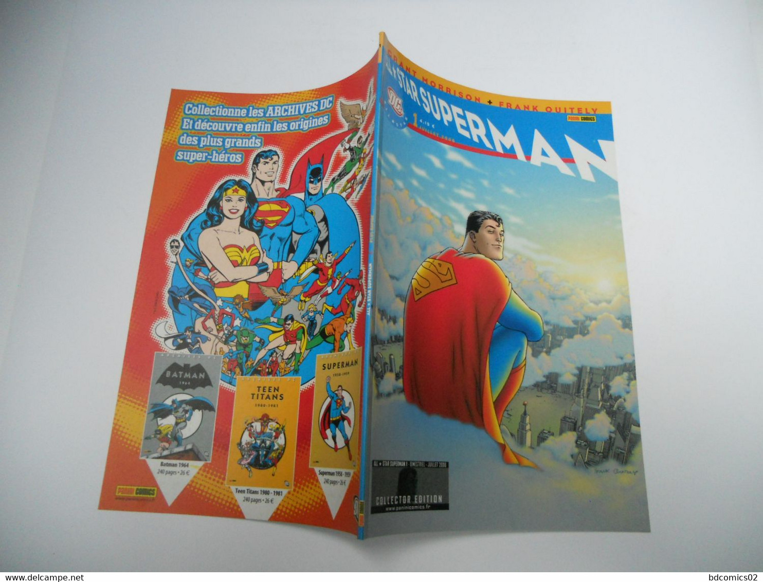 All Star Superman Collector Edition N° 1 : " Plus Rapide PANINI DC 07/2006 - Superman