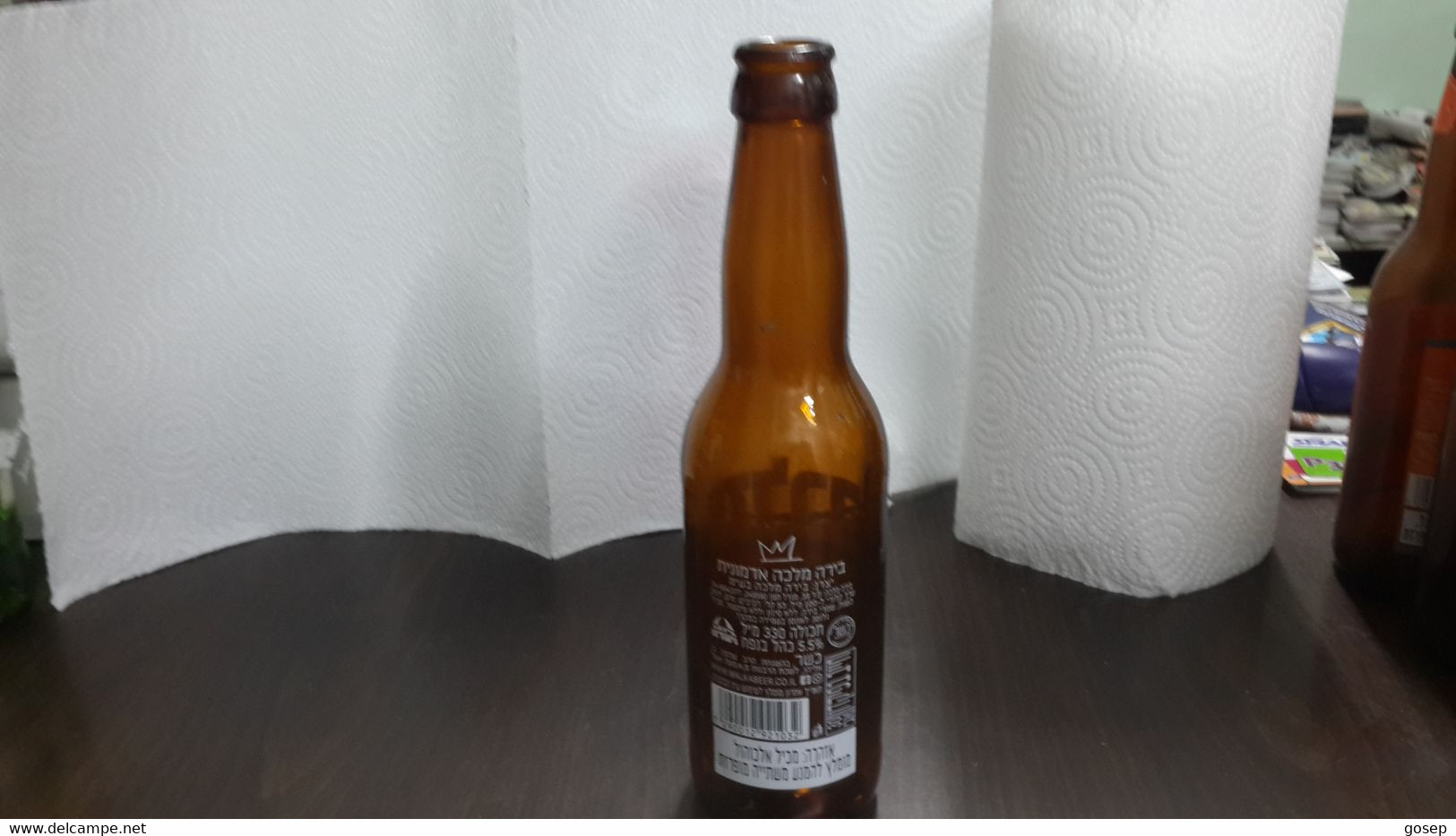 Israel-beer Bottle-malka Beer-pale Ale-craft Beer-(5.5%)-(330ml)-used - Bière