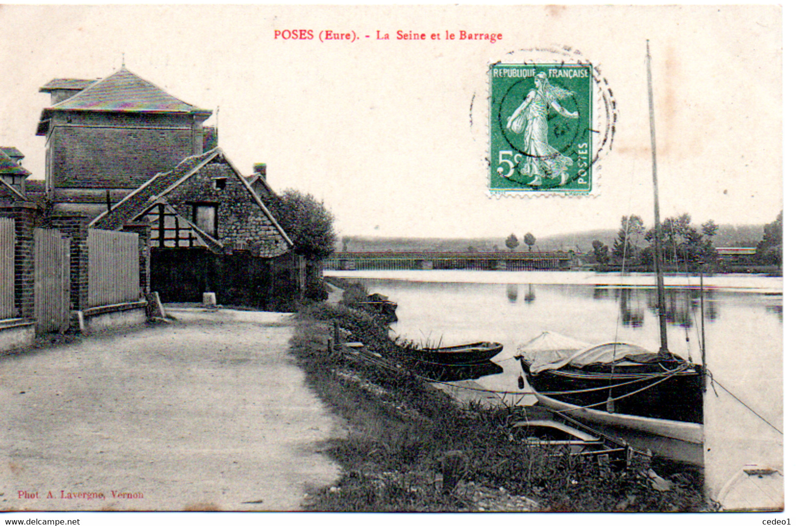 POSES  LA SEINE ET LE BARRAGE - Andere & Zonder Classificatie