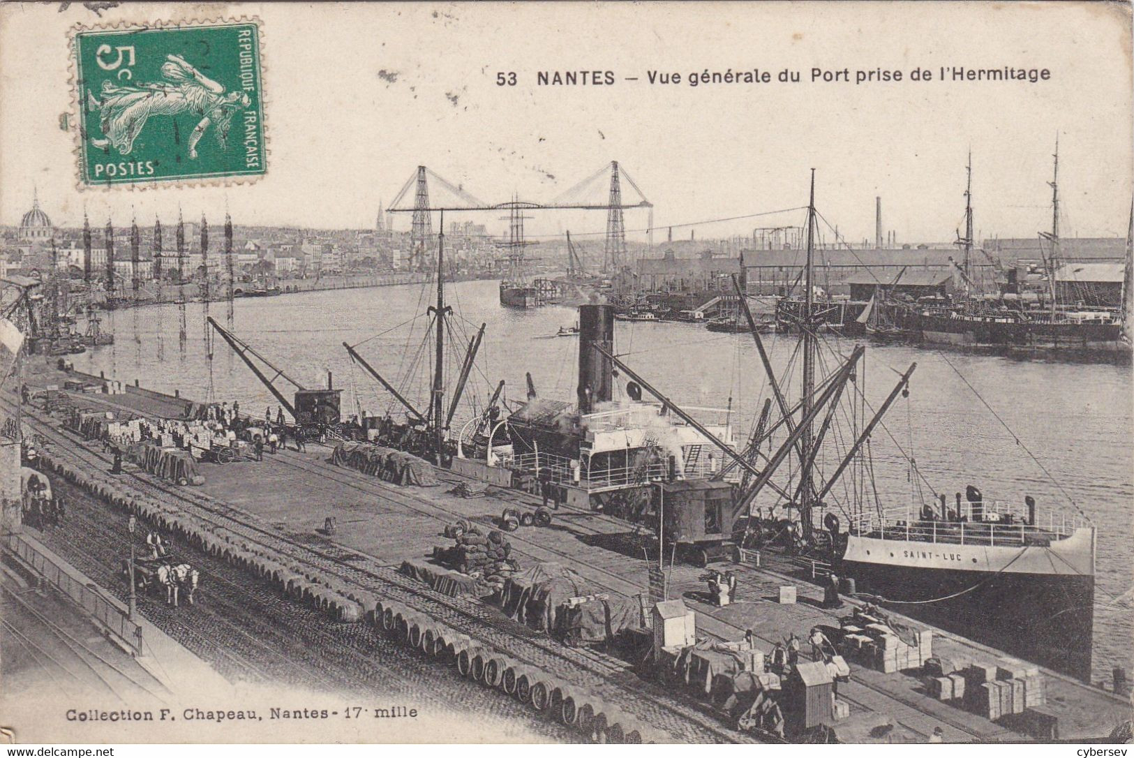 NANTES - Vue Générale Du Port E Activité - Nantes