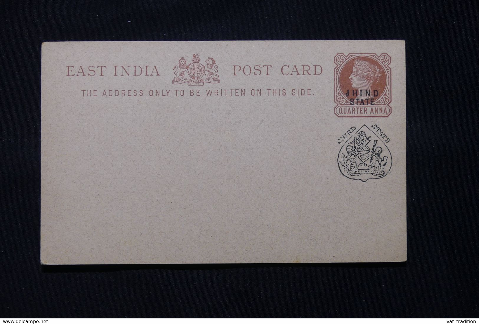 INDE - Entier Postal Type Victoria Surchargé Jhind State, Non Circulé - L 79969 - Jhind