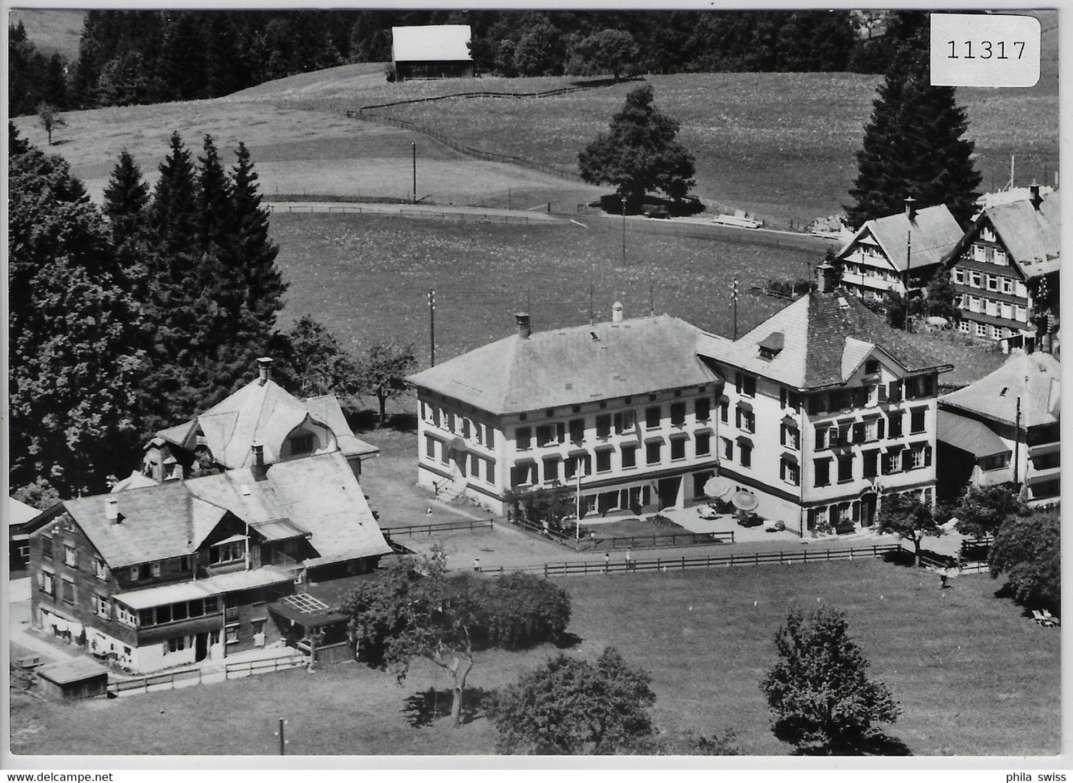 Flugaufnahme Kurhaus-Pension Alpenblick Hemberg - Hemberg