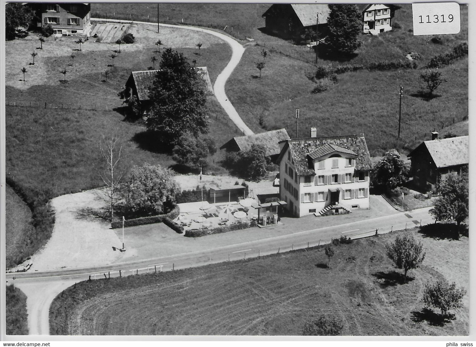 Flugaufnahme Gasthaus Löwen Kaltbrunn-Fischhausen SG - Kaltbrunn