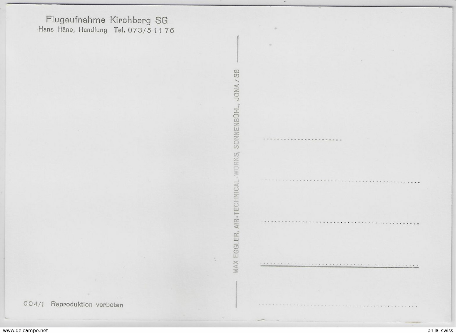 Flugaufnahme Kirchberg SG - Kirchberg