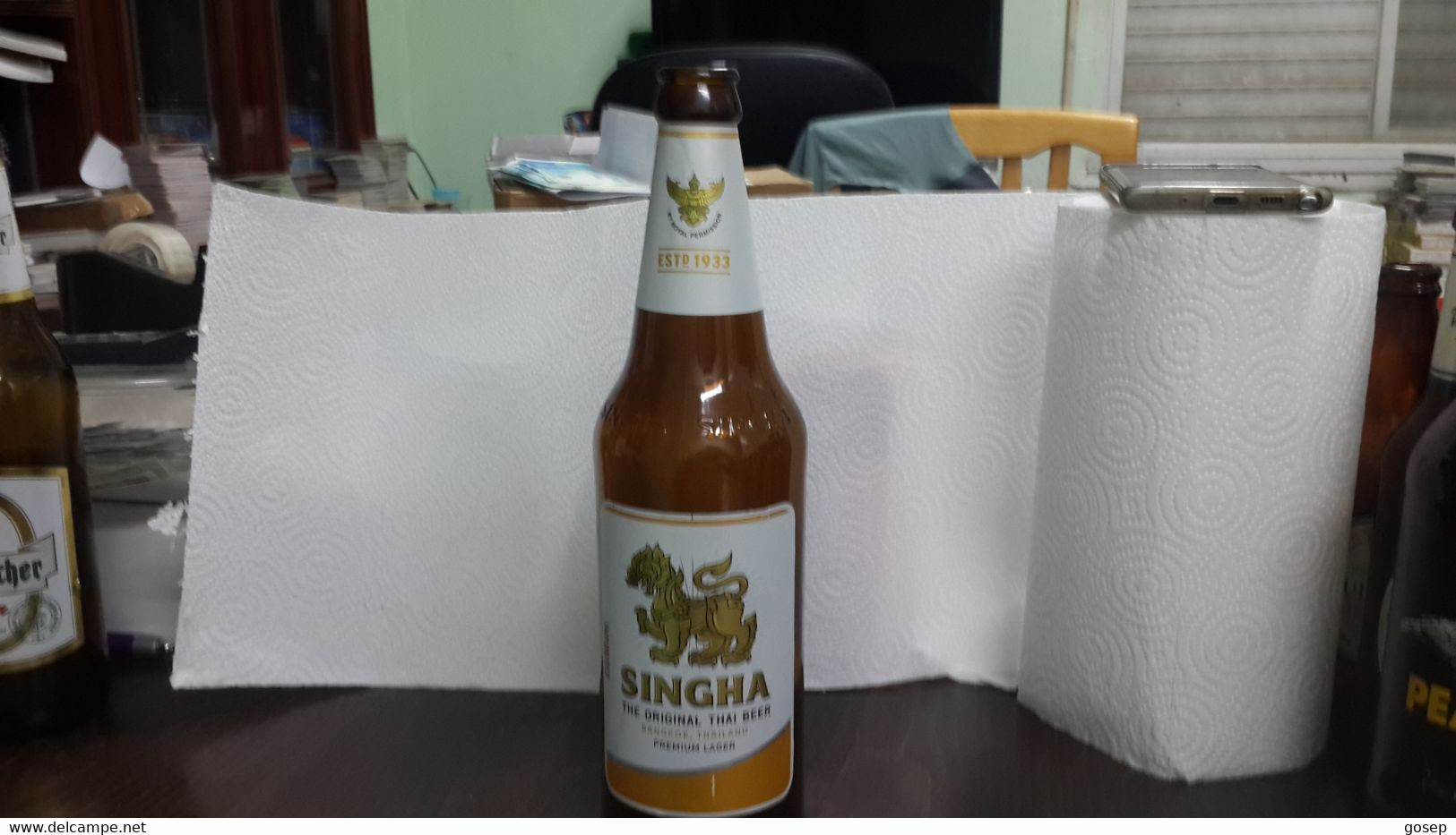 Thailand-beer Singha The Original Thai Beer-(5%)-(630ml)-used - Beer