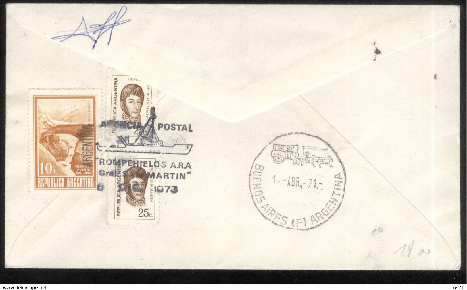 Lettre Philatélique Argentine / Argentina 1973 - Thème Voiliers / Sailboat - Storia Postale