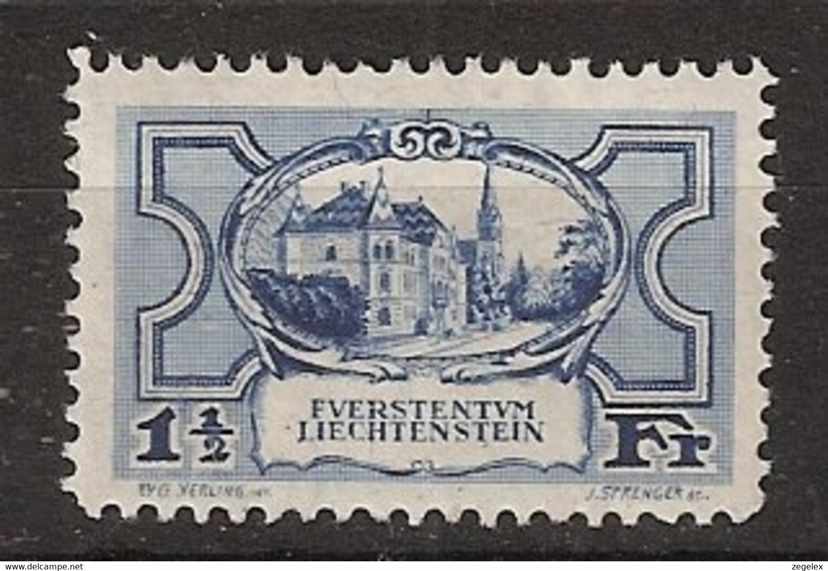 Liechtenstein 1925/1927 MiNr. 71 (Yvert 71) Sehr Schön MLH/* Ungebraucht - Unused Stamps