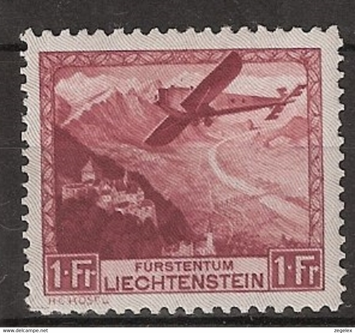 Liechtenstein 1930 Flugpost MiNr. 113 (YT Nr 6) Ungebraucht/MLH/* (almost **) - Air Post