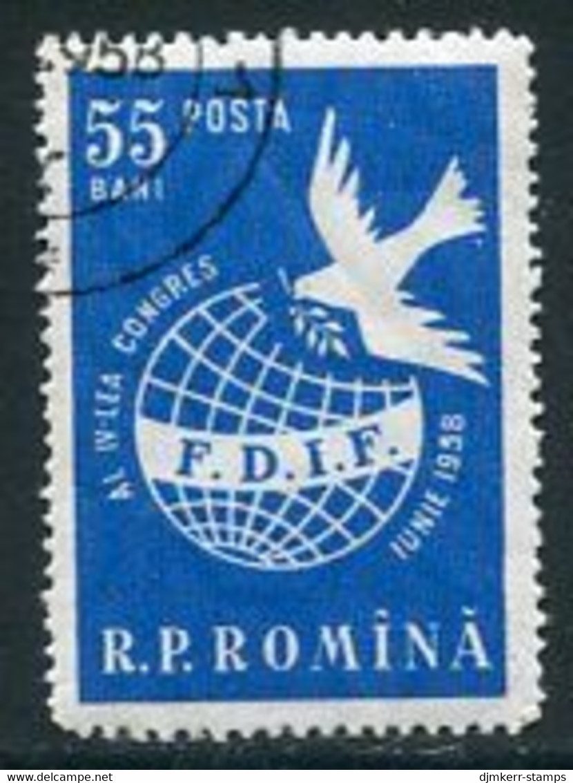 ROMANIA 1958 International Women's Congress  Used.  Michel 1708 - Used Stamps