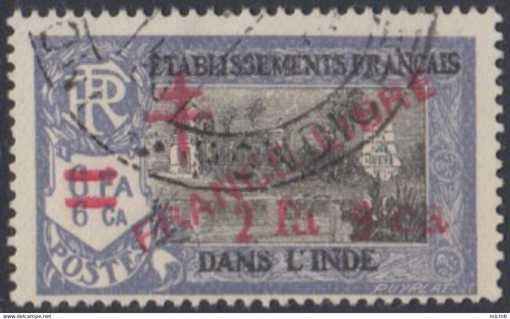 Inde Française - N° 215 (YT) N° 246 (AM) Oblitéré. - Used Stamps