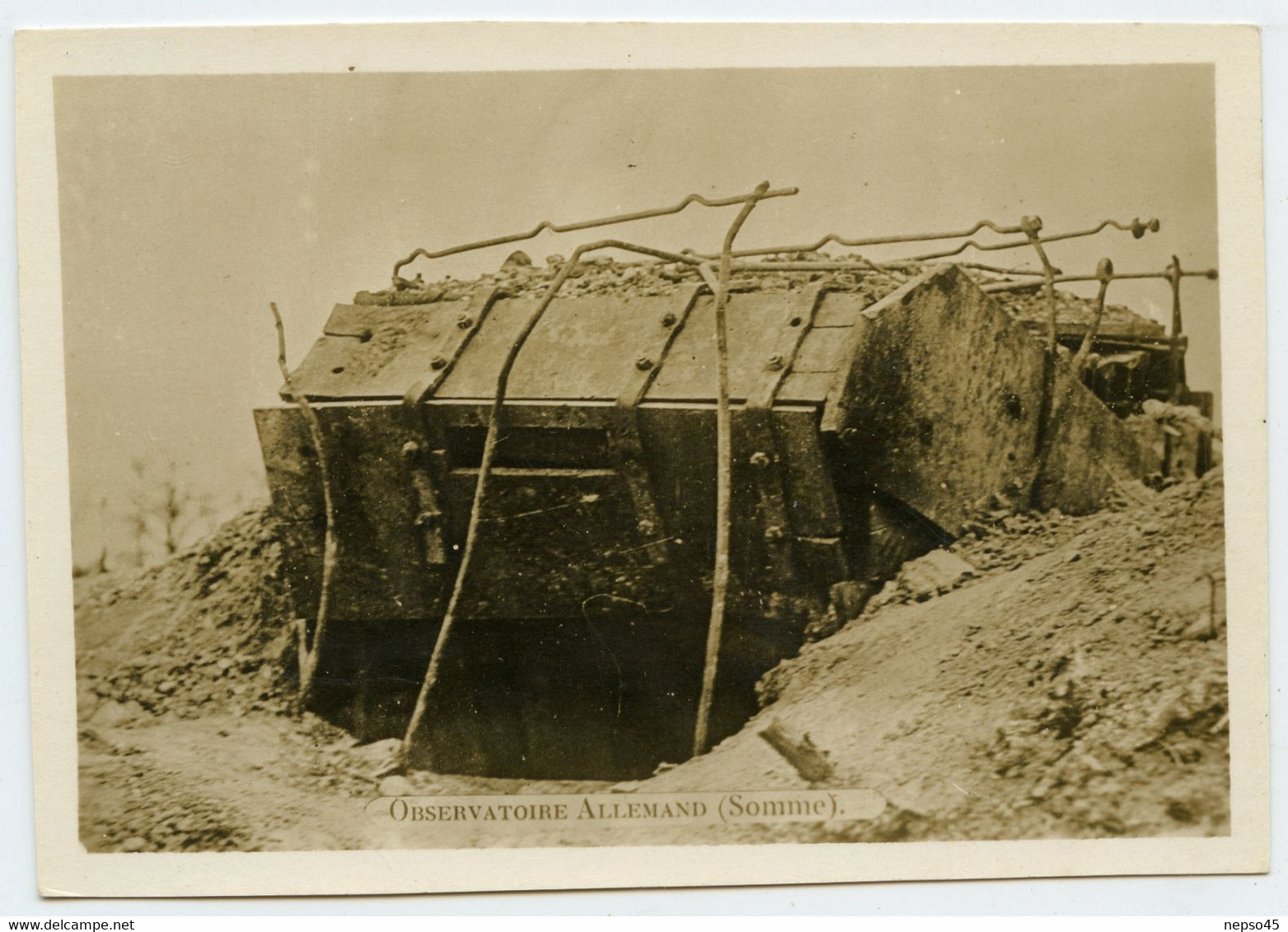 WWI. 1914-18. Observatoire Blindé Allemand Pouvant être Adjointe à Une Batterie D'artillerie. ( Somme ) - War, Military