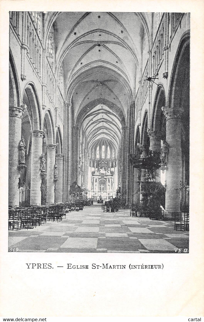 YPRES - Eglise St-Martin (Intérieur). - Ieper