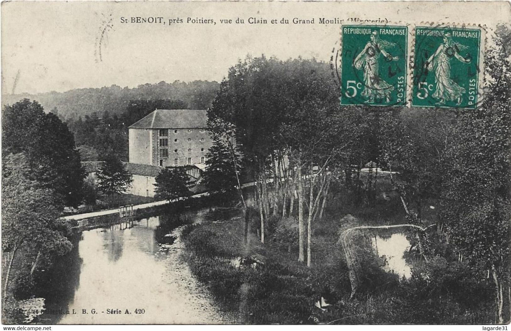 86) SAINT BENOIT - Prés Poitiers Vue Du Clain Et Du Grand Moulin - Saint Benoît