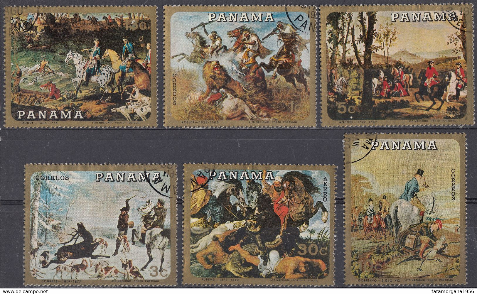 PANAMA - 1968 - Due Serie Complete Usate Per Complessivi 6 Valori: Yvert 492/495 E Posta Aerea 452/453. - Fernando Po