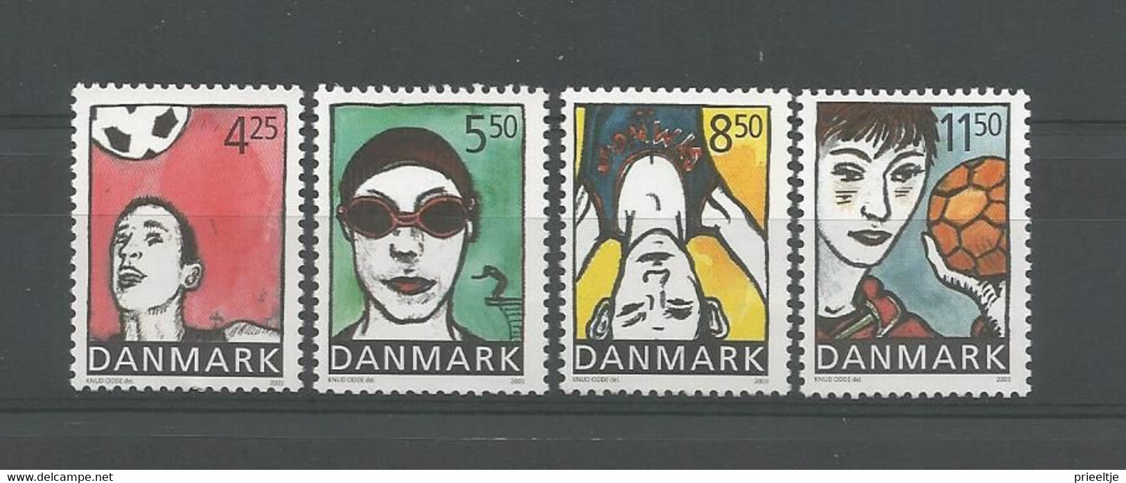 Denmark 2003 Youth & Sport Y.T. 1334/1337 ** - Nuevos