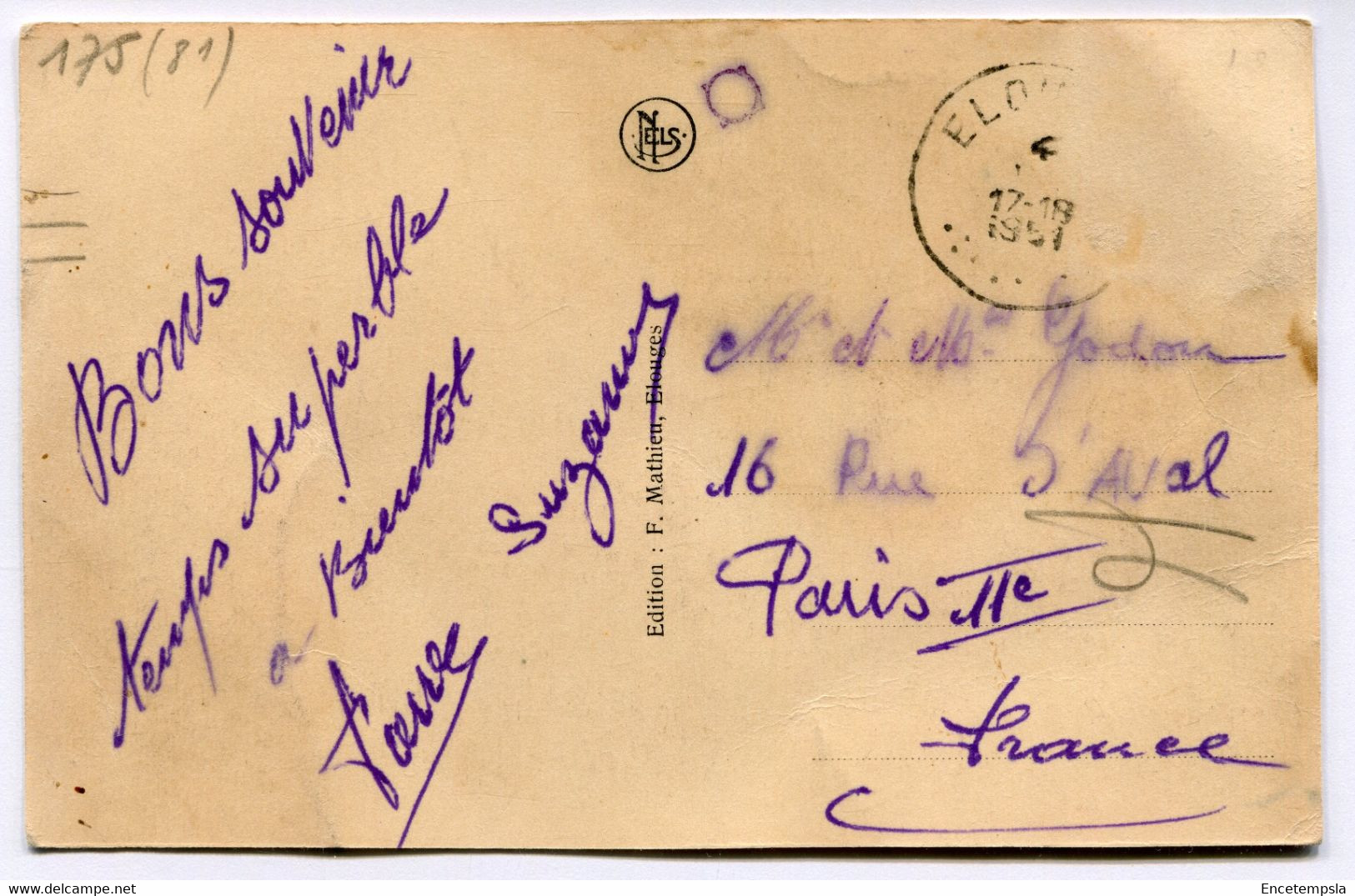 CPA - Carte Postale - Belgique - Elouges - Monument Aux Combattants (DG15054) - Dour