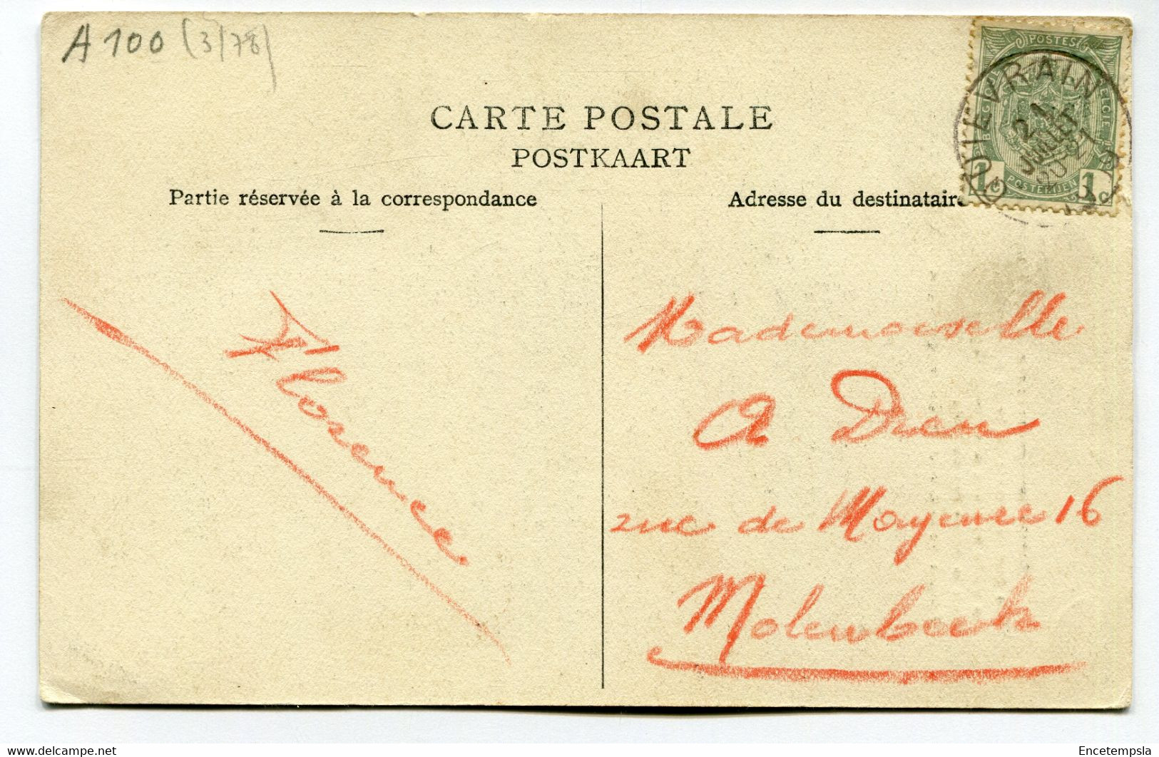 CPA - Carte Postale - Belgique - Roisin - Au Caillou Qui Bique - 1909 (DG15059) - Honnelles