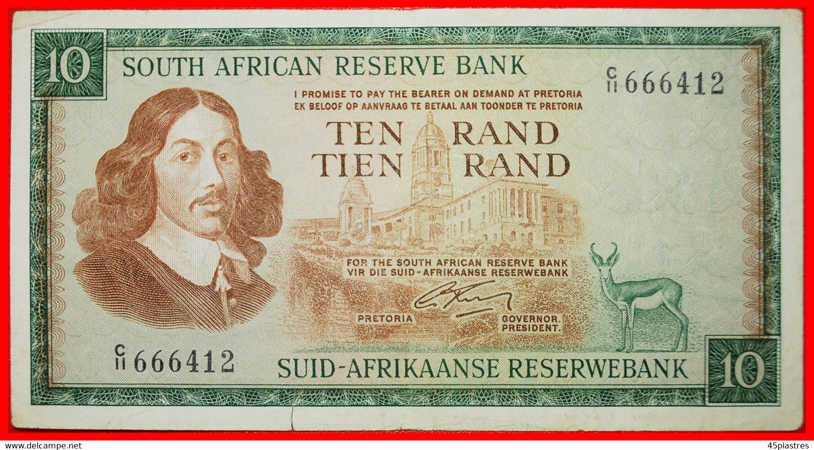 • SECOND EMISSION (1966-1976): SOUTH AFRICA ★ 10 RAND SHIPS (1966)! LOW START ★ NO RESERVE! - Afrique Du Sud