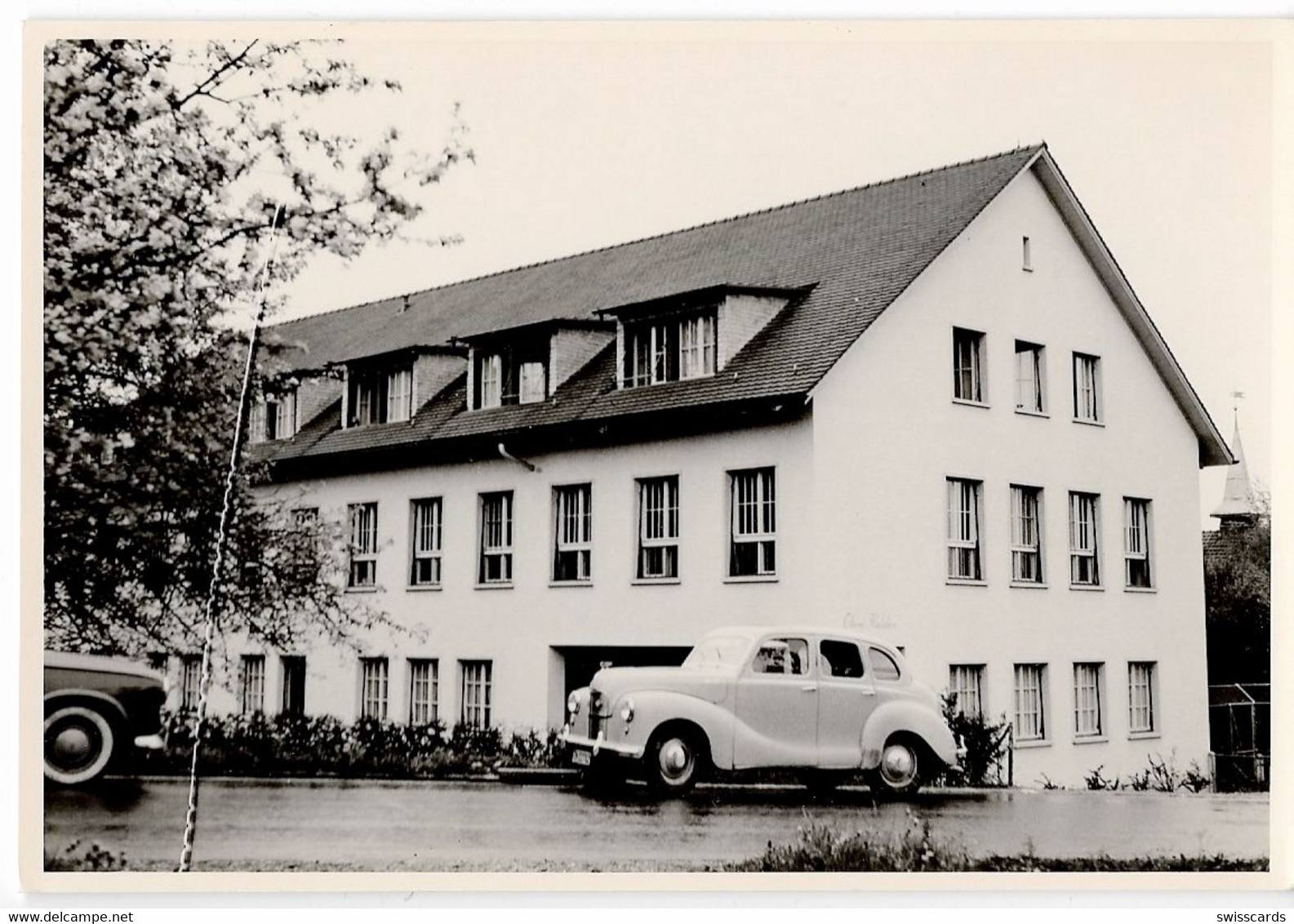 HINTEREGG: Privat-AK Fabrik Mit Oldtimer ~1950 - Egg