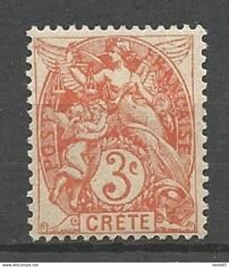 CRETE N° 3  NEUF* TRACE DE CHARNIERE /  MH - Unused Stamps