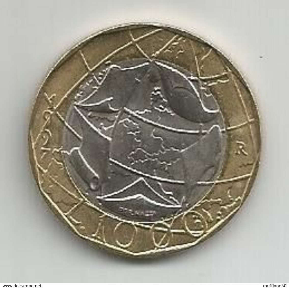 Italia. Moneta Da 1.000 Lire Del 1997 - Errore Di Conio, Germania Ancora Divisa. - Colecciones