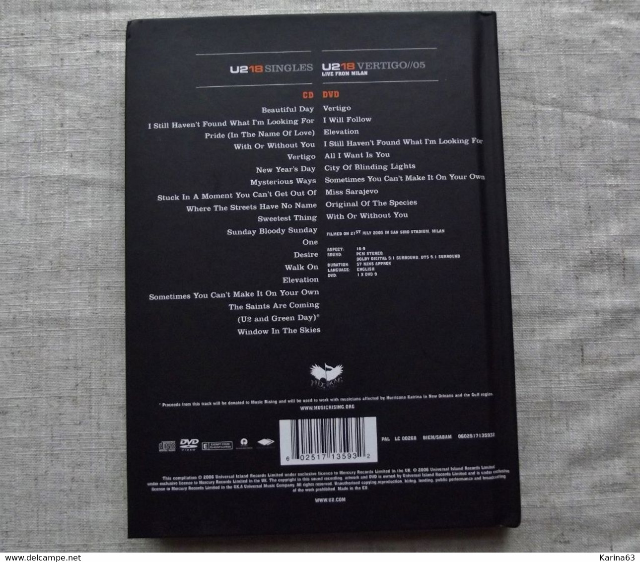U2 - 18 Singles - 2006 - Music On DVD