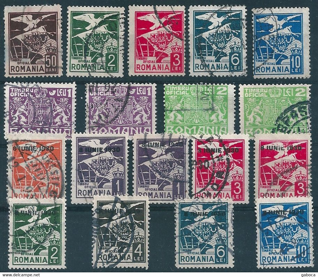 C0425 Romania Philately Stamp Officials Used 18xStamp Lot#455 - Service