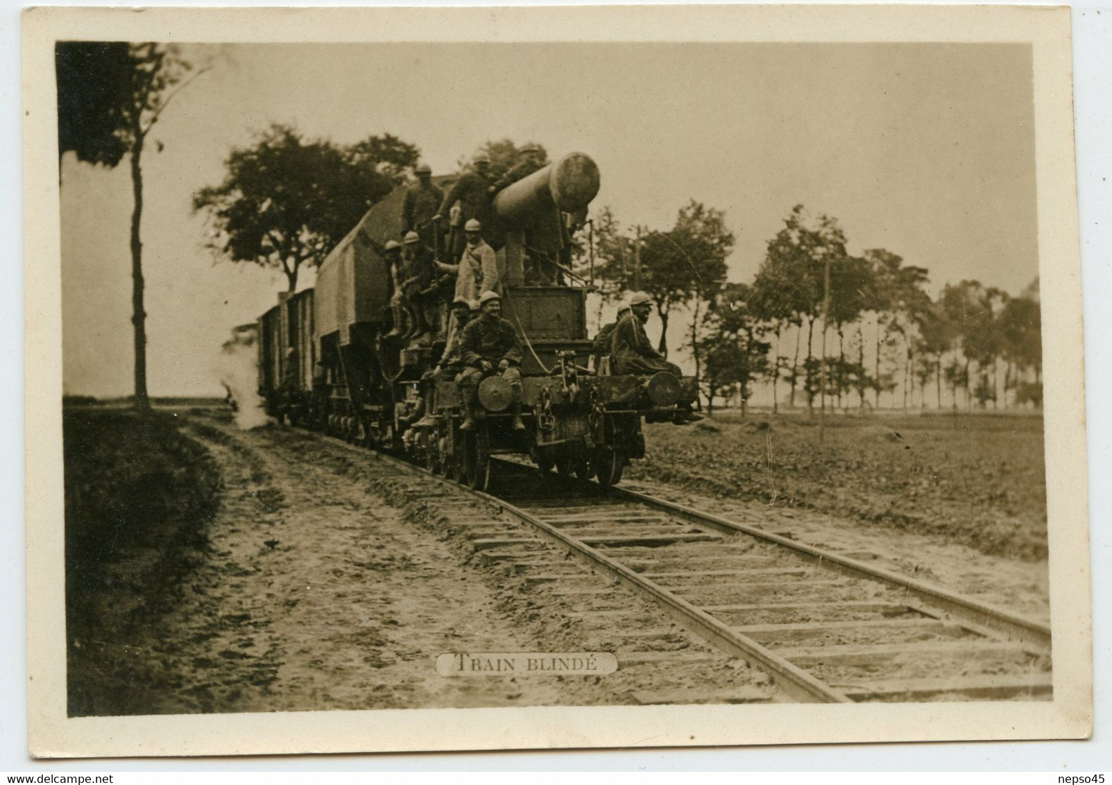 WWI. Guerre 1914-18. Armée Française. Un Train Blindé.chemin De Fer - Non Classés