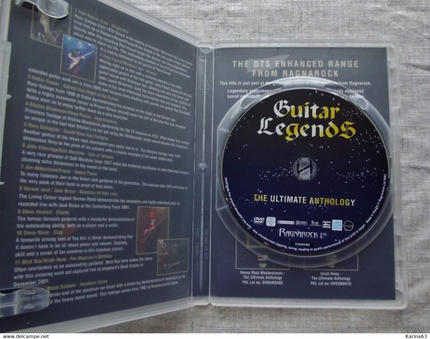 Various ‎– Guitar Legends - The Ultimate Anthology - 2004 - Music On DVD