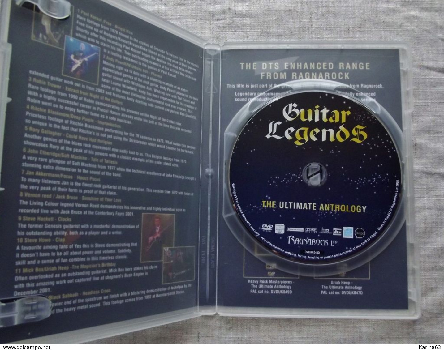 Various ‎– Guitar Legends - The Ultimate Anthology - 2004 - DVD Musicaux