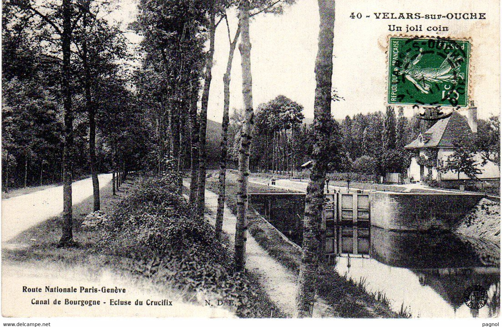 Canaux - Péniches : 21 : Velars-sur-Ouche  : L'Ecluse - Houseboats