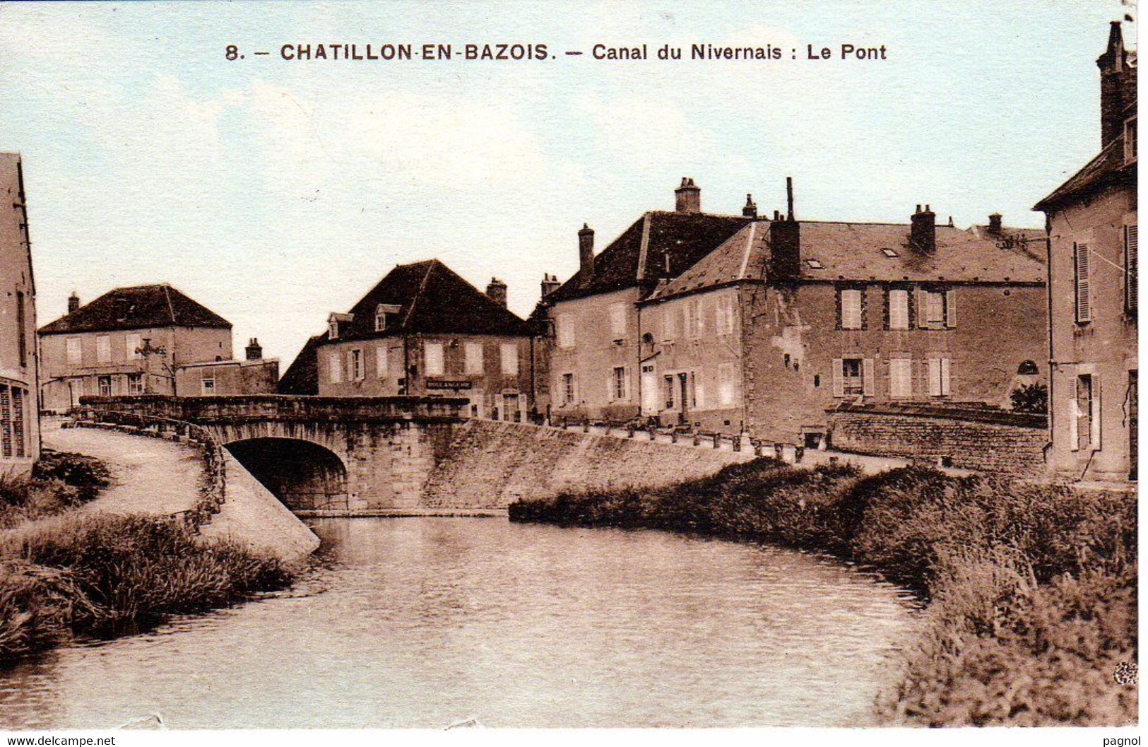 Canaux - Péniches : 58 : Chatillon-en-Bazois :  Canal Du Nivernais - Chiatte, Barconi