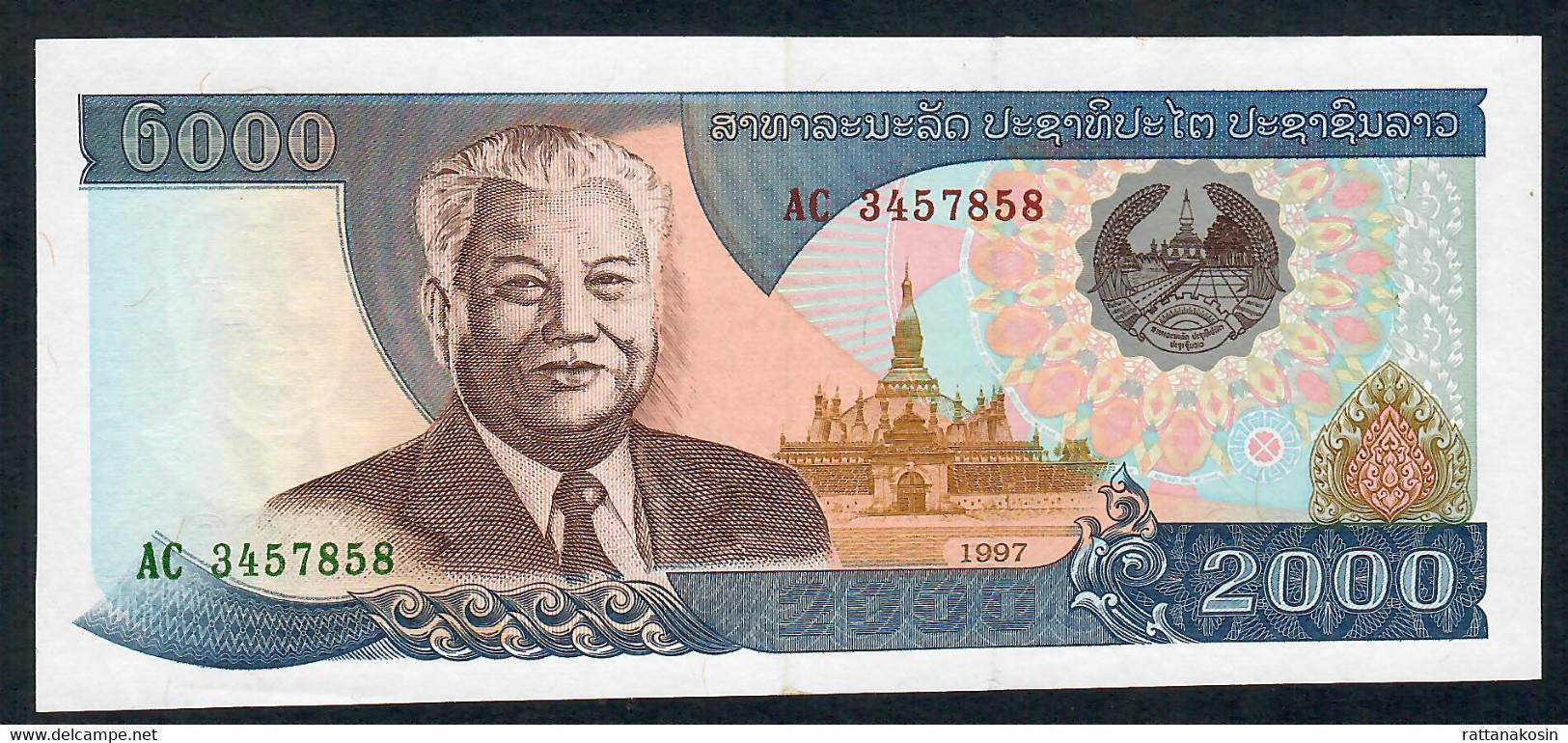 LAOS  P33a   2000 KIP 1997   #AC     UNC. - Laos