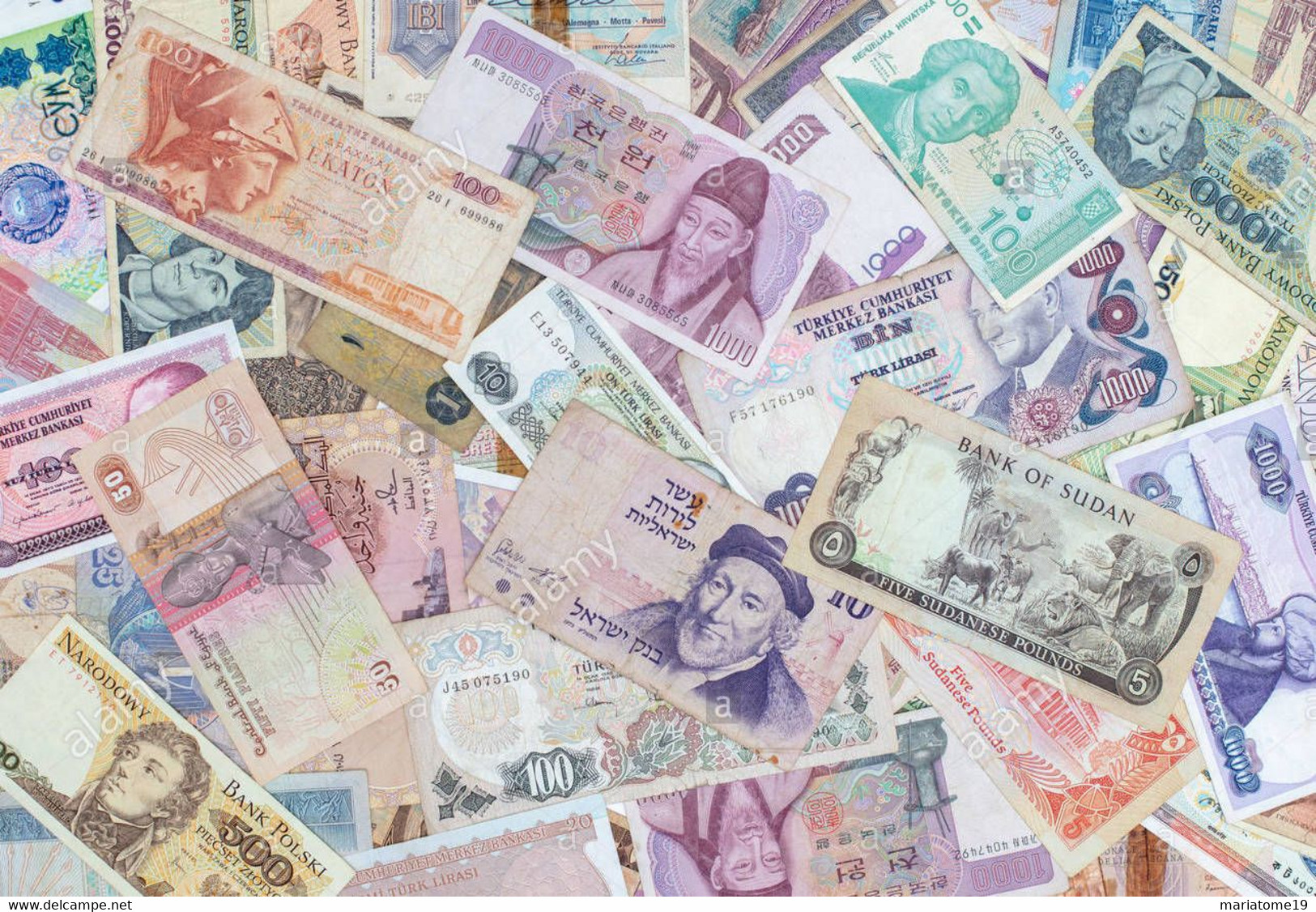 Collection De 70 Billets Du Monde TOUS DIFFERENTS Avec Leur Historique - Lots & Kiloware - Banknotes