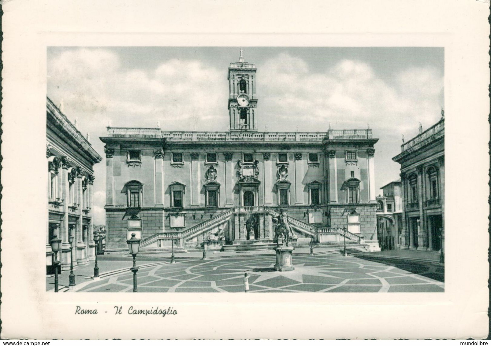 Alte Echtfotokarte - Italien - ROM, Campidoglio - Otros Monumentos Y Edificios