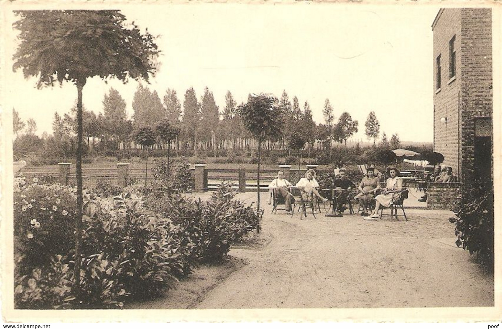 Tremelo : Hôtel Du Jardin Fleuri / Terrasse Et Entrée Du Jardin 1956 - Tremelo