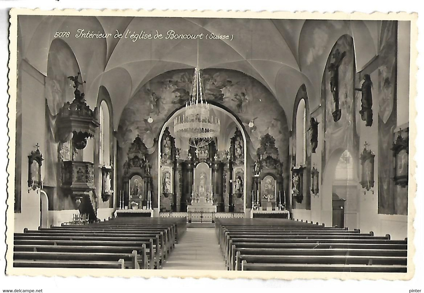 SUISSE - BONCOURT - Intérieur De L'Eglise - Court