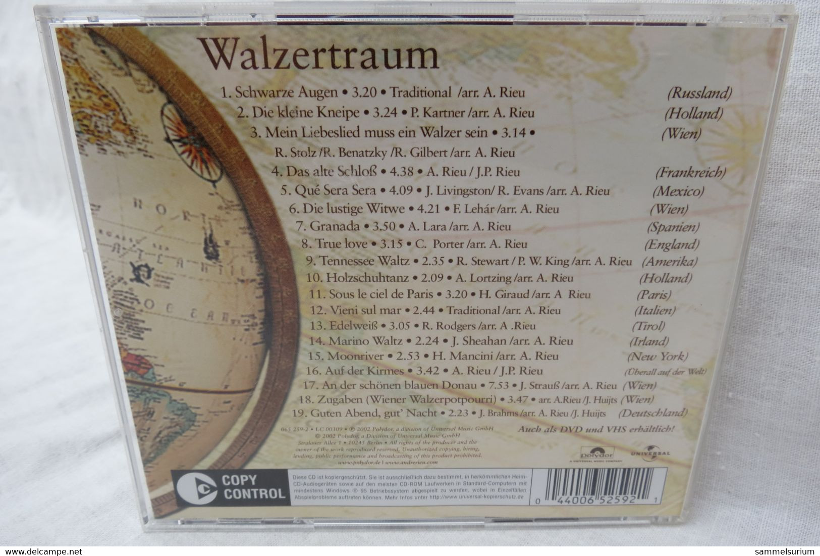 CD "André Rieu" Walzertraum - Instrumental