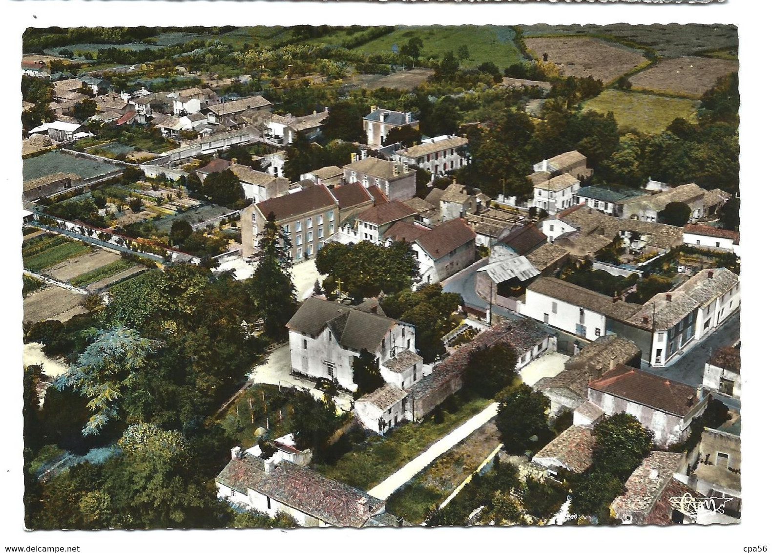 CHAILLÉ Les Marais - Vue Aérienne Du Centre Bourg - Combier éditeur > Vente Directe X - Chaille Les Marais