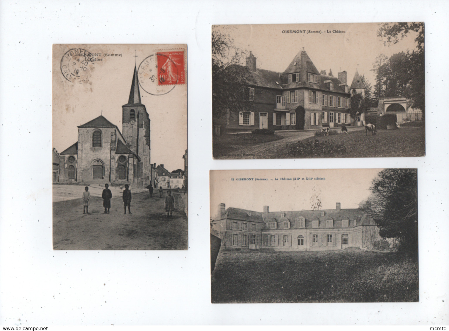 3 Cartes  - Oisemont  - Somme 80 - Oisemont