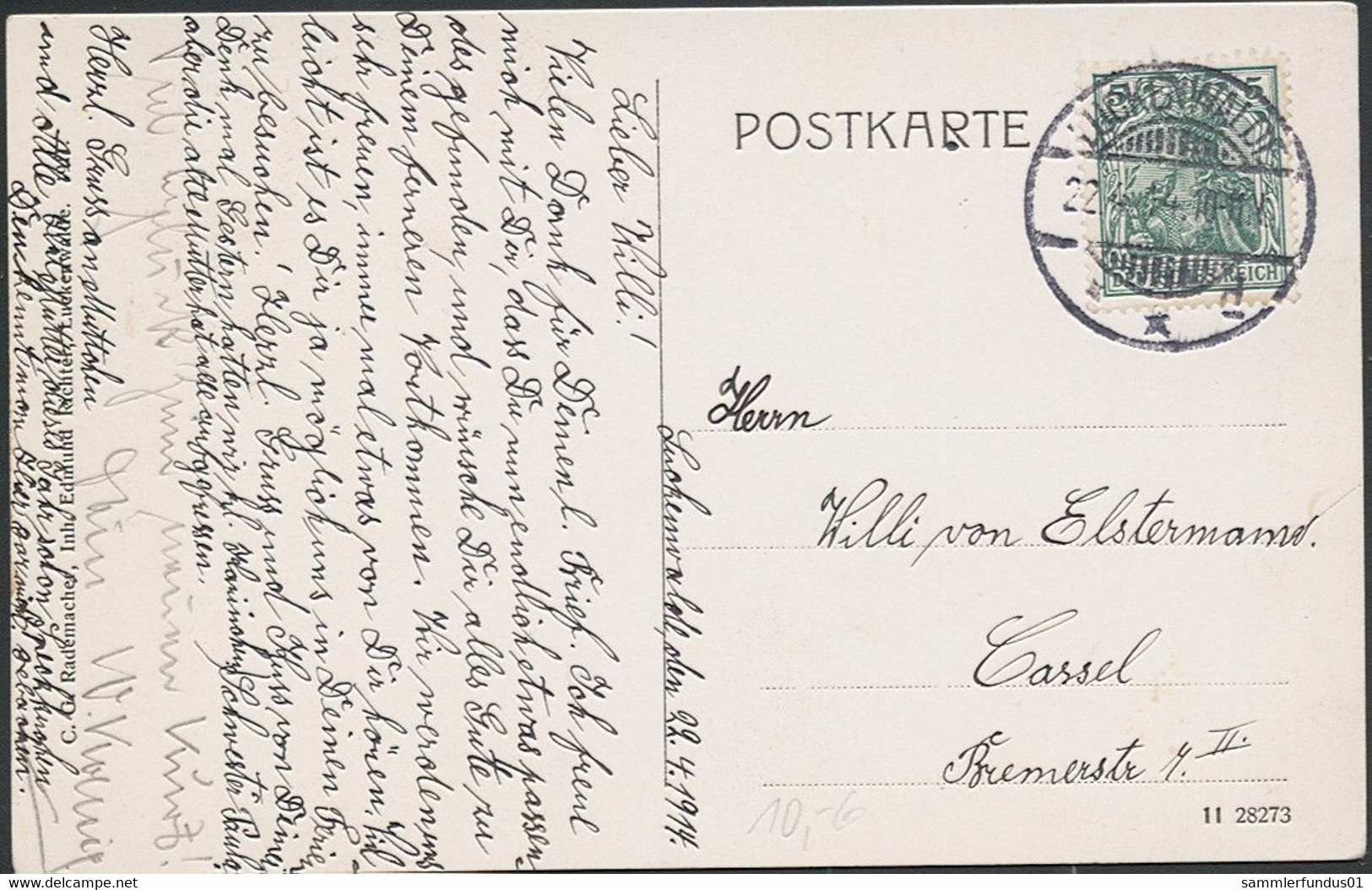 AK/CP Luckenwalde  Lehrlingsheim     Gel./circ. 1914  Erhaltung/Cond. 1-/2   Nr. 01247 - Luckenwalde
