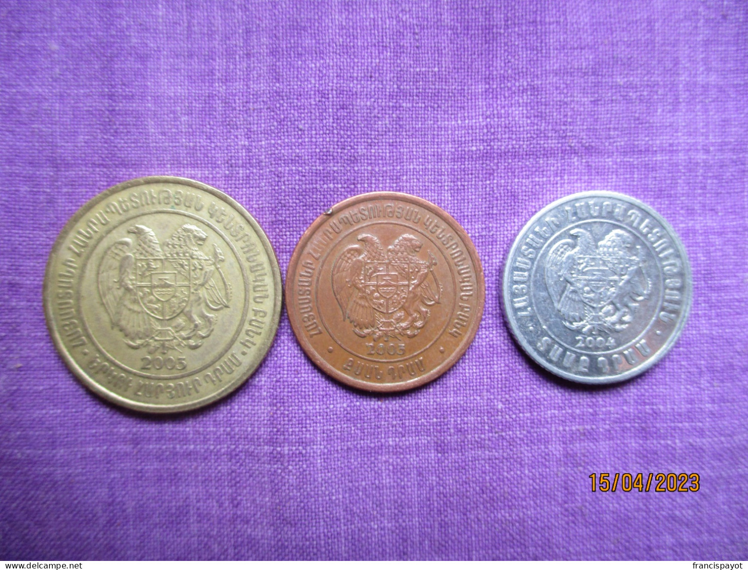 Armenia: 10, 20 & 200 Dram 2003, 2004 - Armenien