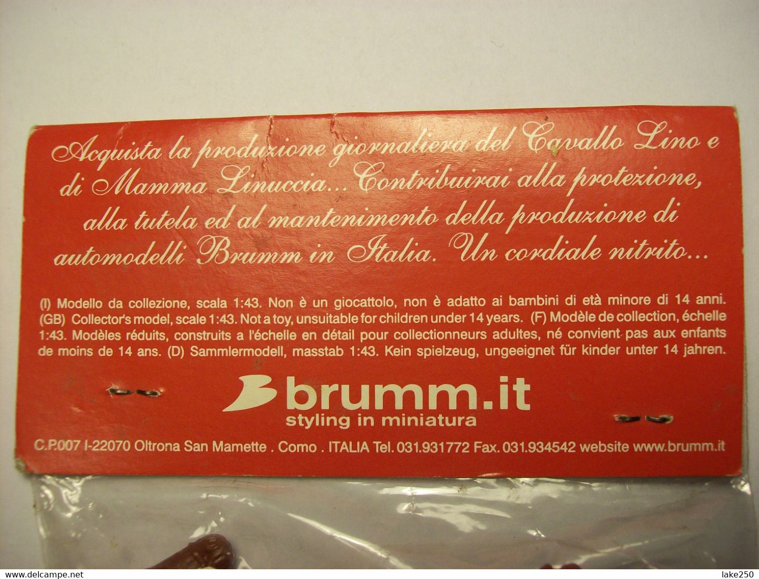 BRUMM  IL CAVALLO LINO Modello In Plastica - Brumm