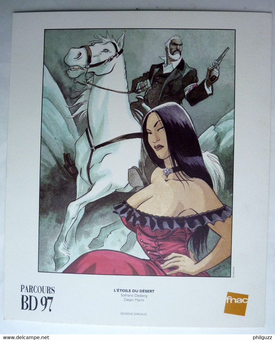 EX LIBRIS FNAC - MARINI - L'ETOILE DU DESERT - Non Numéroté Non Signé - DARGAUD 1997 XL - Illustratori M - O