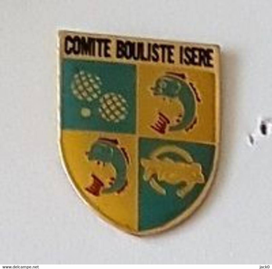 * Pin' S   Sport  PETANQUE, Boule  Lyonnaise, F.F.S.B  COMITE  BOULISTE  ISERE  ( 38 ) - Pétanque